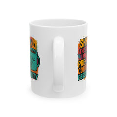 Pre-Coffee Personality Ceramic Mug - Perfect Gift for Coffee Lovers